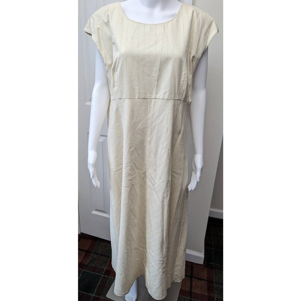 J. Jill Dress Maxi Linen Office Business Casual Cotton Brunch Date Night Party